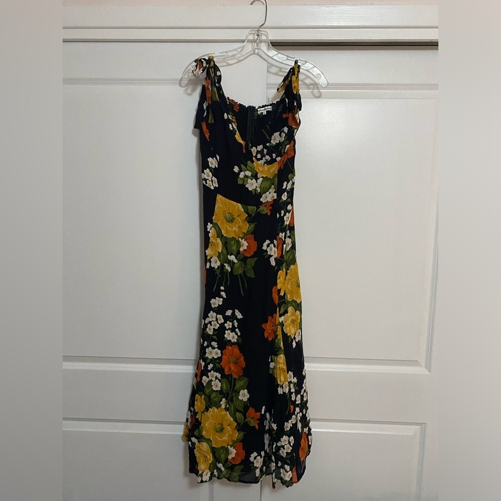 Reformation Nadira Floral Midi Dress Size 8 - Picture 4 of 7
